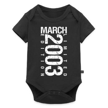 March 2003 March Anniversary March 2003 - Baby Premium short-sleeve bodysuit - black - Front