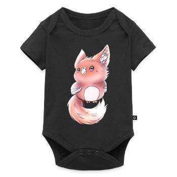 Lupifowl peach edition - Baby Premium Kurzarmbody - Schwarz - Vorne