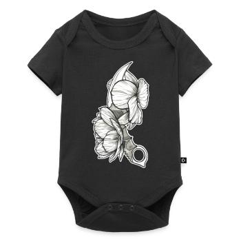 Flower Knife - Baby Premium Kurzarmbody - Schwarz - Vorne