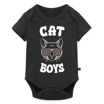Chats garçons - Body à manches courtes Premium Bébé - noir - Devant