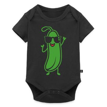 Courgette - Baby Premium short-sleeve bodysuit - black - Front