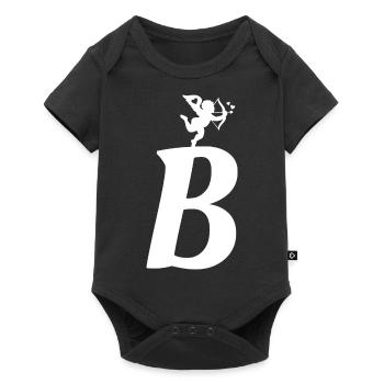 B - Baby Premium Kurzarmbody - Schwarz - Vorne