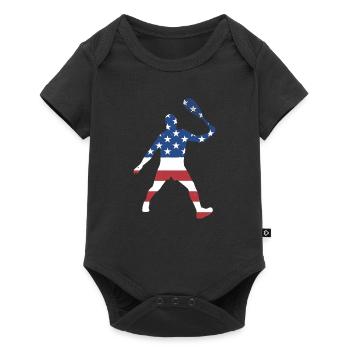 Sport Us Flag Squash - Baby Premium short-sleeve bodysuit - black - Front