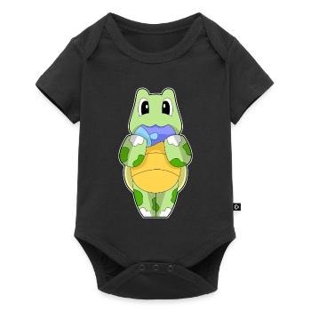 Poisson-tortue - Body à manches courtes Premium Bébé - noir - Devant