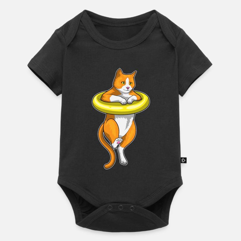 Natation Cat Ring Été - Body à manches courtes Premium Bébé - noir