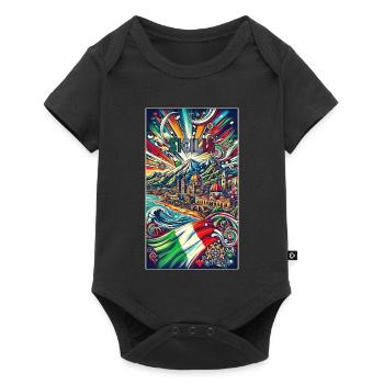 Design de voyage en Sicile et en Italie - Body à manches courtes Premium Bébé - noir - Devant
