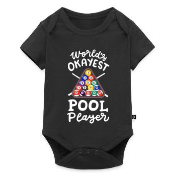 Billardspieler Billard - Baby Premium Kurzarmbody - Schwarz - Vorne