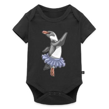 Pingouin Ballerine Ballet Danse - Body à manches courtes Premium Bébé - noir - Devant