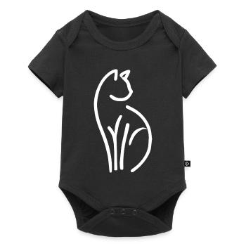 Chat - Body à manches courtes Premium Bébé - noir - Devant