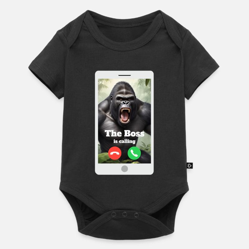 Votre patron vous appelle ! - Body à manches courtes Premium Bébé - noir