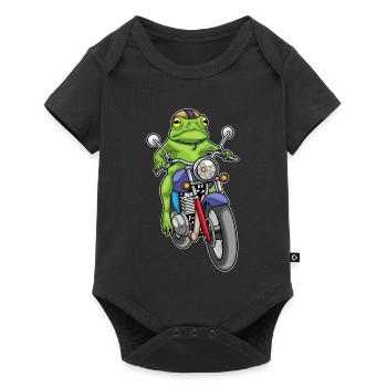 Moto Frog - Body à manches courtes Premium Bébé - noir - Devant