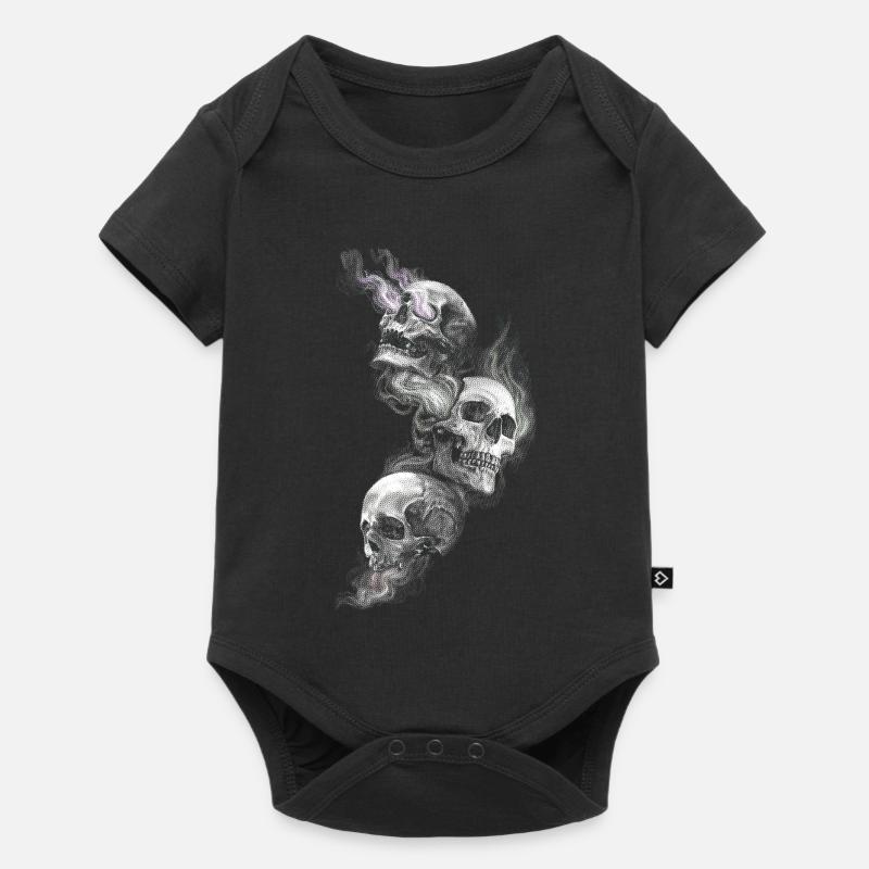 Crânes - Body à manches courtes Premium Bébé - noir