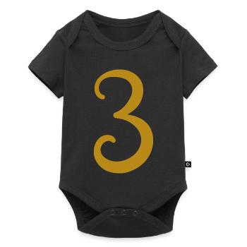 3 - Baby Premium short-sleeve bodysuit - black - Front