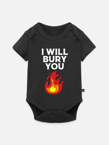 Bestattung - Baby Premium Kurzarmbody - Schwarz