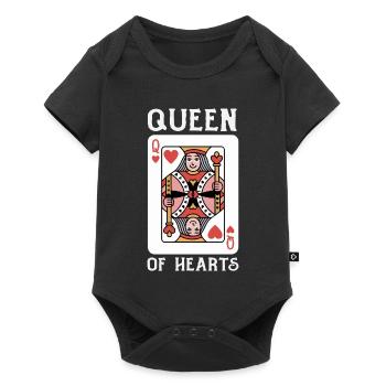 Retro Heart Valentine's Day Design Love - Baby Premium short-sleeve bodysuit - black - Front