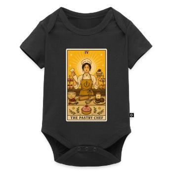 Confiseur | Pâtisserie Tarot pâtisserie - Body à manches courtes Premium Bébé - noir - Devant