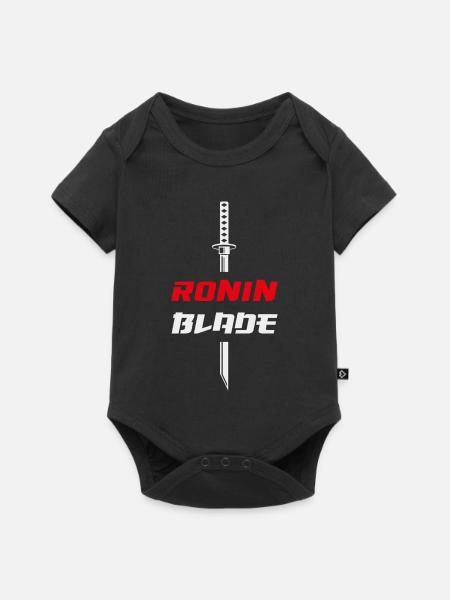 Ronin Klinge Samurai Katana - Baby Premium Kurzarmbody - Schwarz