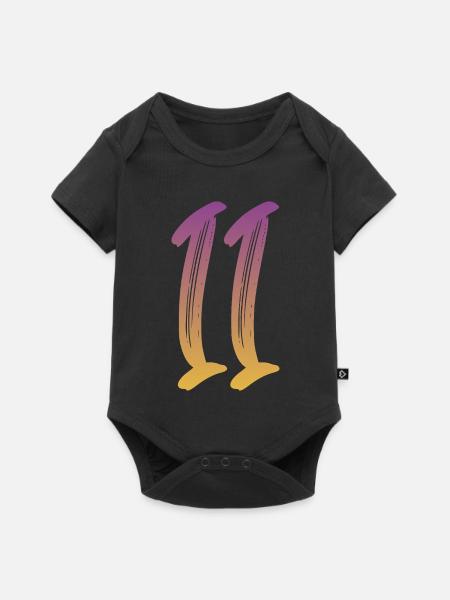 11 - Baby Premium Kurzarmbody - Schwarz