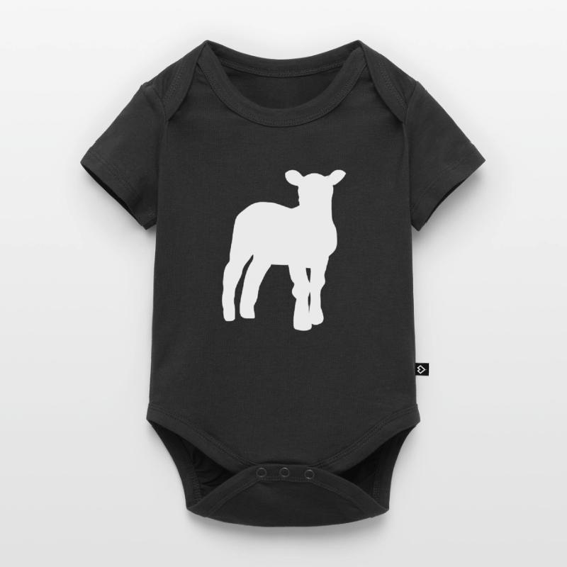 lamb Baby Premium short-sleeve bodysuit