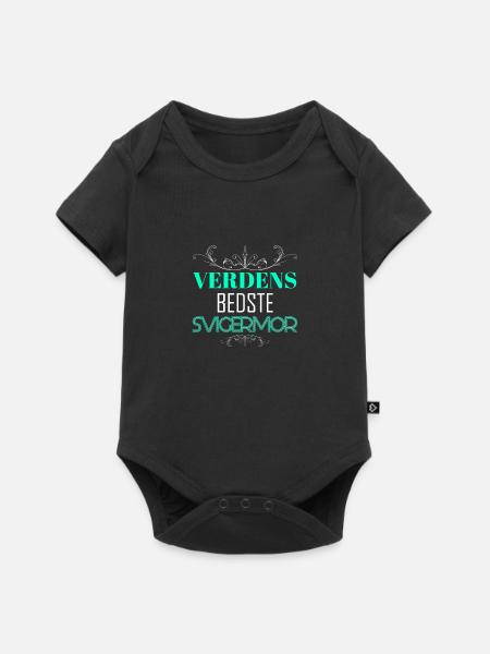 Verdens bedste svigermor samers - Premium kortærmet baby-body  - sort