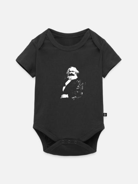 Karl Marx - Baby Premium Kurzarmbody - Schwarz