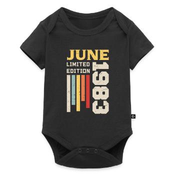 June 1983 - Birthday Gift June 1983 June - Baby Premium short-sleeve bodysuit - black - Front
