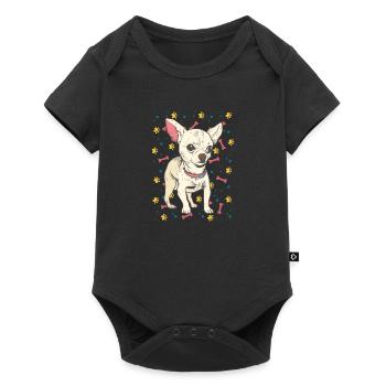 Chihuahua - Body à manches courtes Premium Bébé - noir - Devant