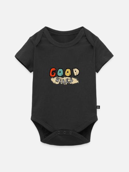 vibes - Baby Premium Kurzarmbody - Schwarz