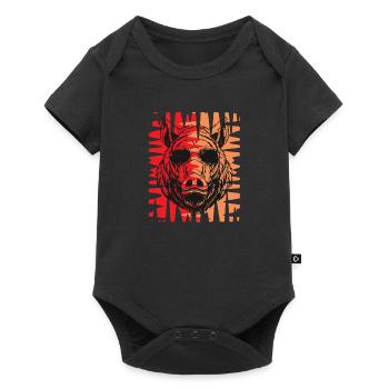 Boar sunglasses - Baby Premium short-sleeve bodysuit - black - Front