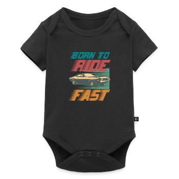 Born to ride presque - Body à manches courtes Premium Bébé - noir - Devant