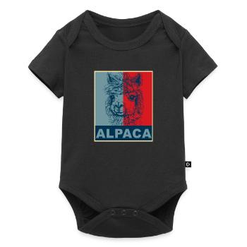Alpaga alpaga - Body à manches courtes Premium Bébé - noir - Devant