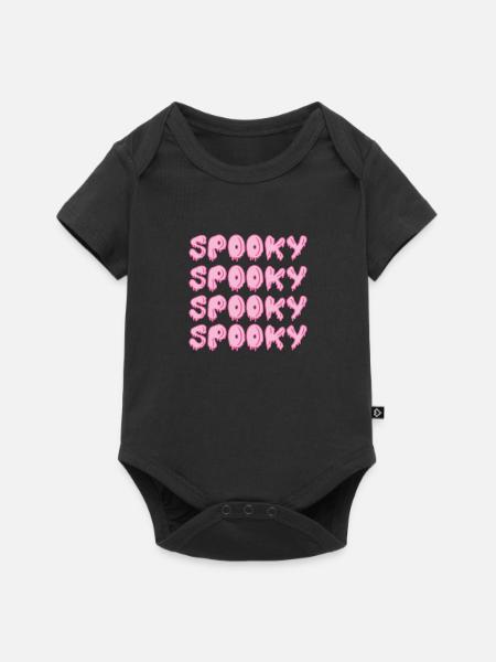Spooky - Baby Premium Kurzarmbody - Schwarz