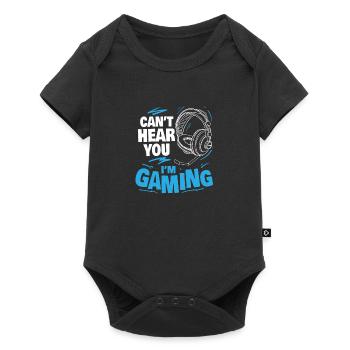 Can't hear you I'm Gaming Gamer's Gift - Baby Premium short-sleeve bodysuit - black - Front