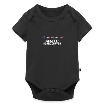 Colors of scandinavia - Scandinavia - Baby Premium short-sleeve bodysuit - black - Front