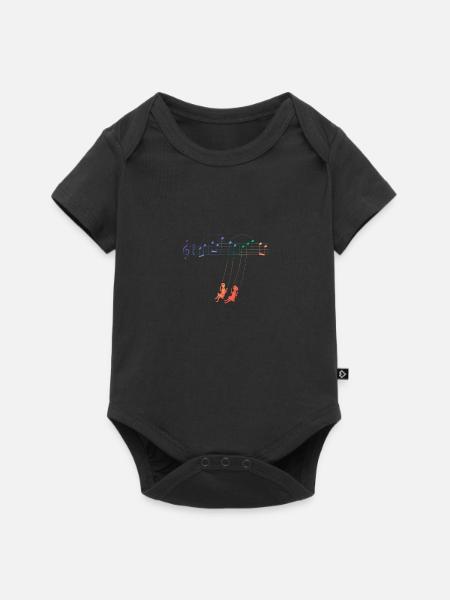 Music Swing - Baby Premium Kurzarmbody - Schwarz