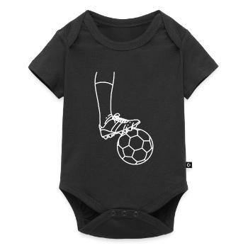 Football Footballer Footballer Goalkeeper Striker - Baby Premium short-sleeve bodysuit - black - Front