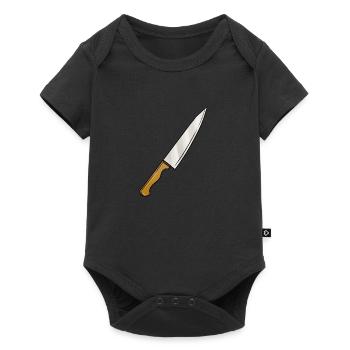 knife - Baby Premium short-sleeve bodysuit - black - Front