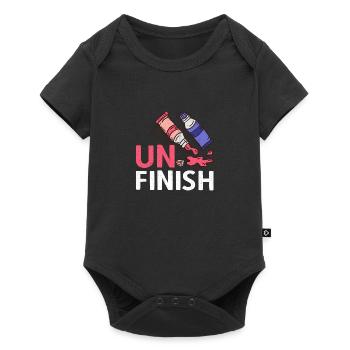 Unfinish Peinture Couleurs Dessin Peinture Art - Body à manches courtes Premium Bébé - noir - Devant