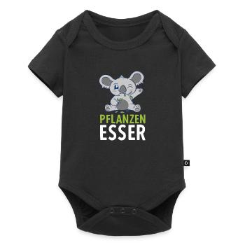 Pflanzenfresser Koalabär Eukalyptus Koala - Baby Premium Kurzarmbody - Schwarz - Vorne