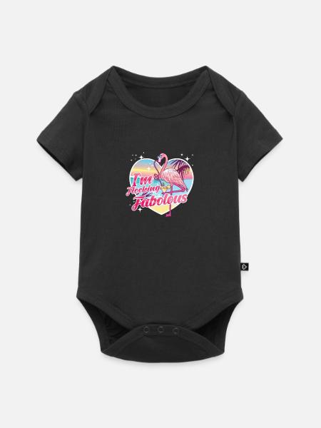 Fabelhaft Strömen - Baby Premium Kurzarmbody - Schwarz