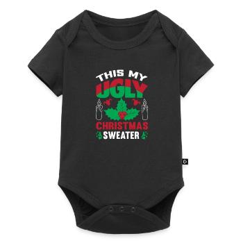 C’est mon vilain design de Noël - Body à manches courtes Premium Bébé - noir - Devant