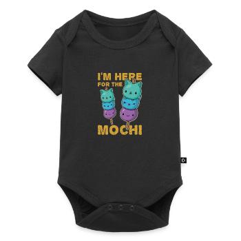 Japanische Küche Dessert Mochigome Mochi - Baby Premium Kurzarmbody - Schwarz - Vorne