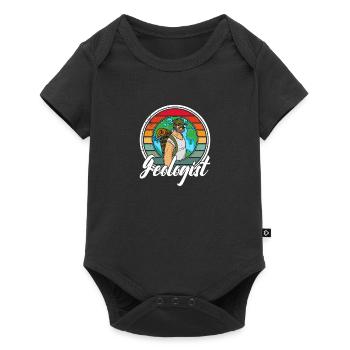 Geologist rocks geology profession scientist - Baby Premium short-sleeve bodysuit - black - Front