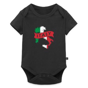 Italie Accueil Origine nationale Italiens - Body à manches courtes Premium Bébé - noir - Devant