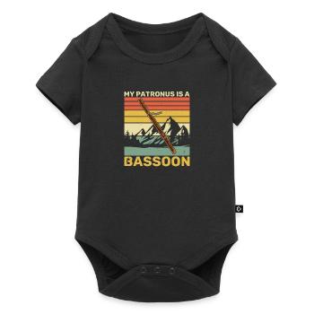 Musicien Basson Basson Instrument à vent Dicton - Body à manches courtes Premium Bébé - noir - Devant