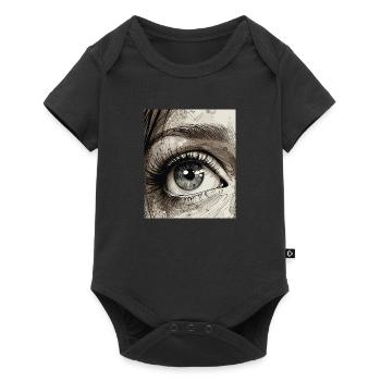 Close Up Human Eye Design - Baby Premium short-sleeve bodysuit - black - Front