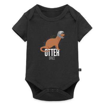 Système solaire Loutre Astronaute de l’espace Otter - Body à manches courtes Premium Bébé - noir - Devant
