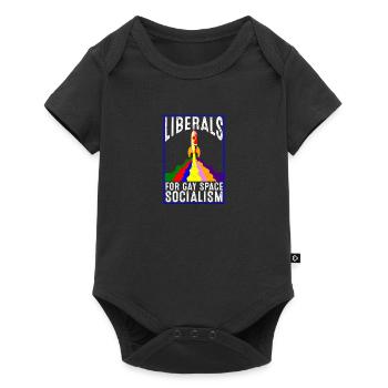 Libéraux pour les gays Socialisme spatial - Body à manches courtes Premium Bébé - noir - Devant
