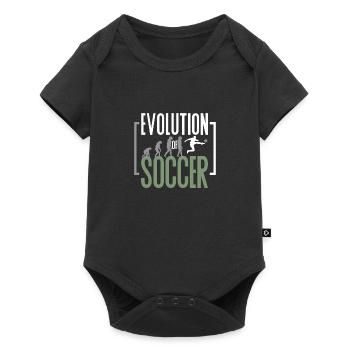 Football Evolution of Football Football Evo - Baby Premium short-sleeve bodysuit - black - Front