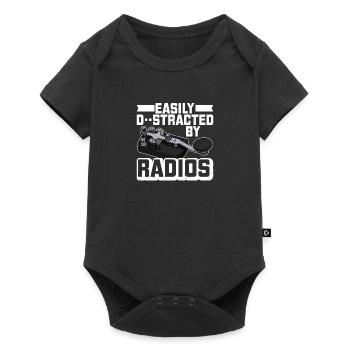 Radio Operator Morse Mortar Ham Radio Radio - Baby Premium short-sleeve bodysuit - black - Front